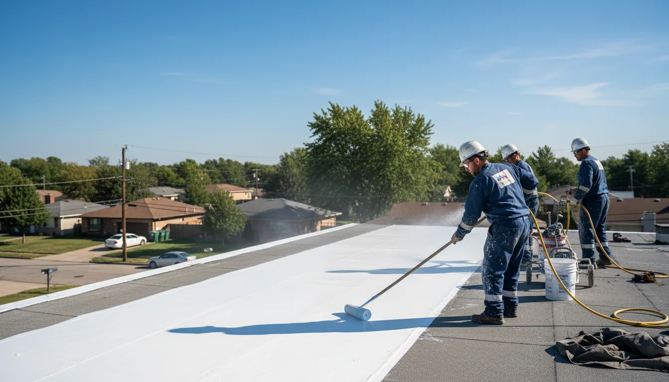 Commercial roof coating in Mcville, ND near me